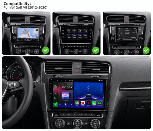 Volkswagen | Golf MK7 | 2013-2019 | Android 15 Head Unit | Apple CarPlay | Android Auto