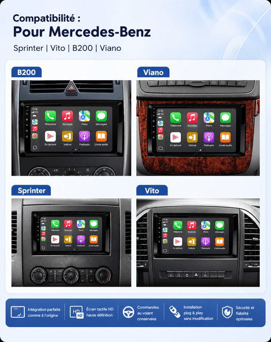 Mercedes Sprinter | VW Crafter | Android 15 Head Unit | Apple CarPlay | Android Auto