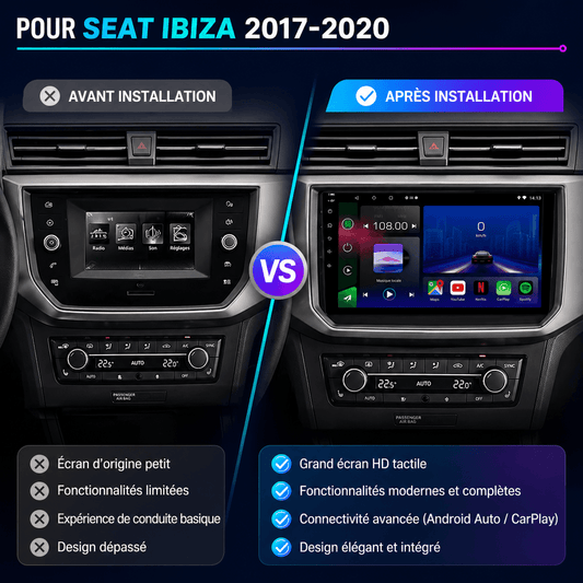 Seat | Ibiza MK5 | Arona | 2017-2020 | Android 15 Head Unit | Apple CarPlay | Android Auto