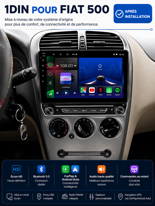 Citroen C-Elysee | 2008-2013 | Android 15 Head Unit | Apple CarPlay | Android Auto