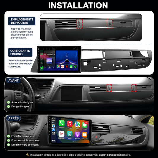 Citroen C5 CH | 2010 - 2016| Android 15 Head Unit | Apple CarPlay | Android Auto