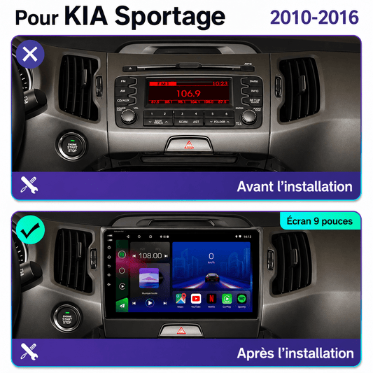 Kia Sportage | 2010-2016 | Android 15 Head Unit | Apple CarPlay | Android Auto