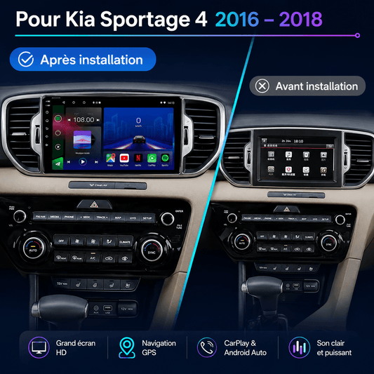 Kia Sportage | 2015-2020 | Android 15 Head Unit | Apple CarPlay | Android Auto