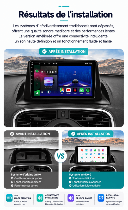 Renault Kangoo | 2009-2018 | Android 15 Head Unit | Apple CarPlay | Android Auto
