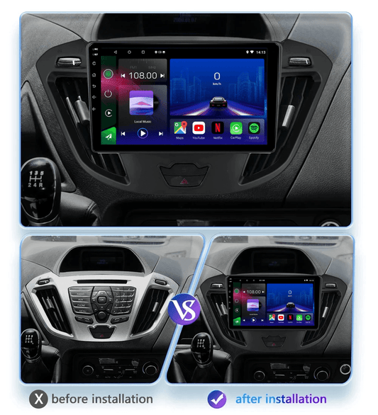 Ford Transit Courier | B Max | 2012-2017 | Android 15 Head Unit | Apple CarPlay | Android Auto