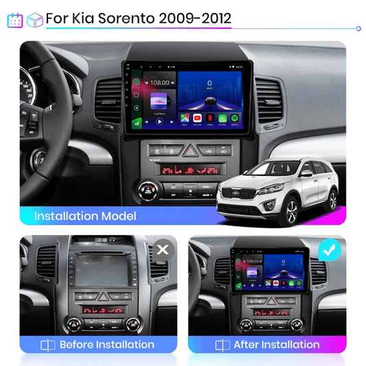 Kia Sorento | 2009-2012 | Android 15 Head Unit | Apple CarPlay | Android Auto
