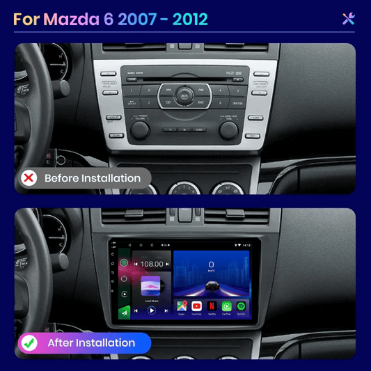 Mazda 6 | 2009-2012 | Android 15 Head Unit | Apple CarPlay | Android Auto