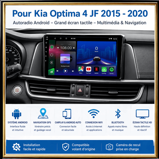 Kia Optima | 2016-2020 | Android 15 Head Unit | Apple CarPlay | Android Auto