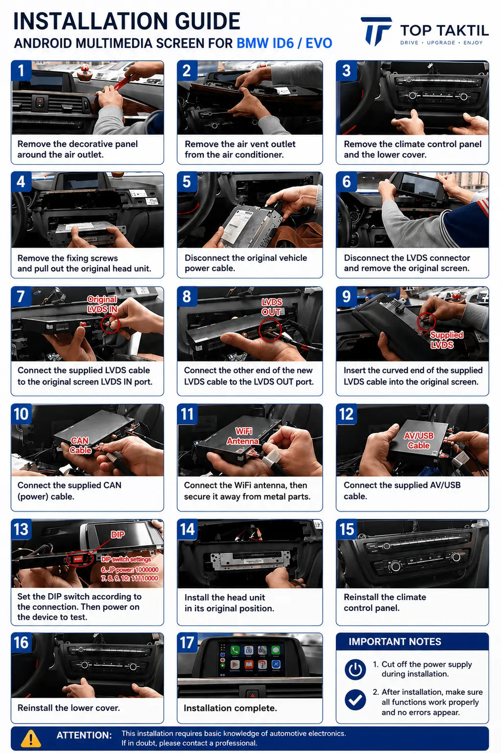 Apple CarPlay wireless | Retrofit for BMW | Android Auto | Decoder | Integration