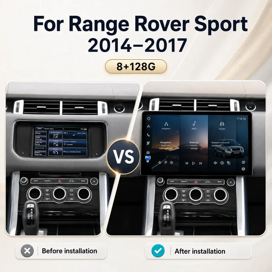 Android 15 Head Unit for Range Rover Vogue L405 2013–2017 – 13.3″ Full HD, Wireless CarPlay & Android Auto