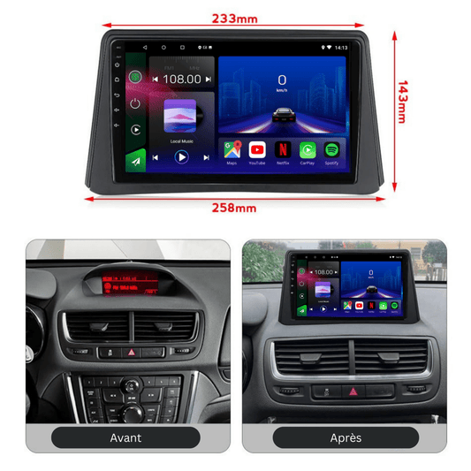 TOPTAKTILOpel Mokka | 2012 - 2016 | Android 13 Autoradio | Apple CarPlay | Android Auto