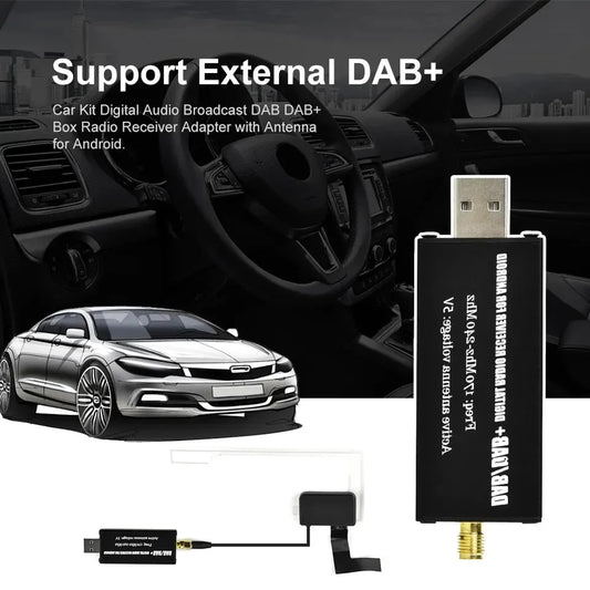 TOPTAKTILAdaptateur d'antenne DAB+ Dongle pour autoradio Android