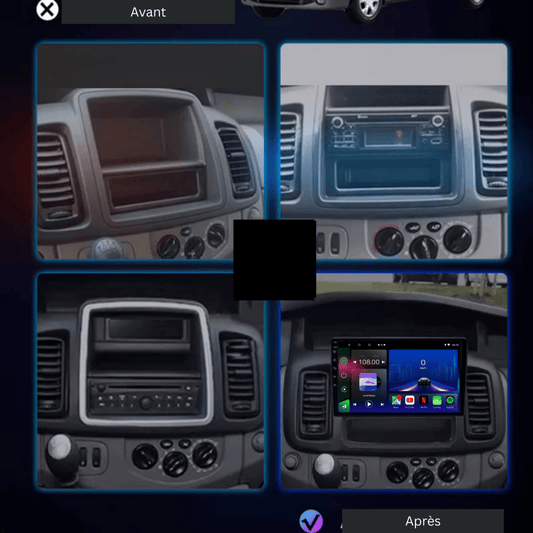 TOPTAKTILOpel Vivaro | Renault Traffic | Nissan Primastar | 2010 - 2014 | Android 15 autoradio | Apple CarPlay | Android Auto