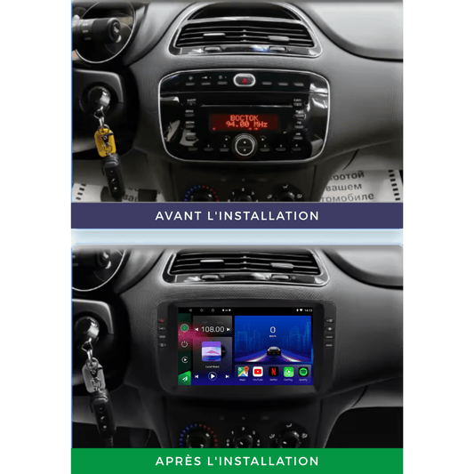 TOPTAKTILFIAT Linea | Punto Evo | 2010 - 2015 | Android 15 autoradio | Apple CarPlay | Android Auto