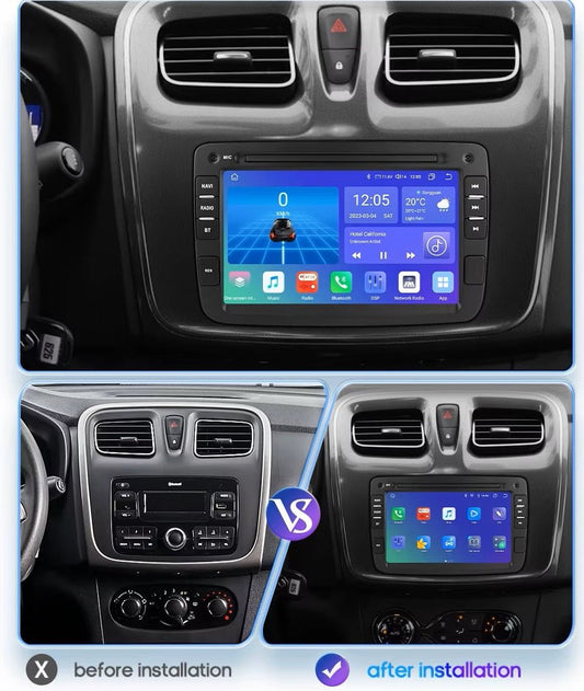 TOPTAKTILDacia Universal | Android 15 autoradio | Apple CarPlay | Android Auto