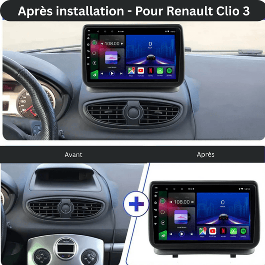 TOPTAKTILRenault Clio 3 | 2005 - 2014 | Android 15 autoradio | Apple CarPlay | Android Auto