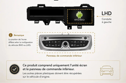 Renault Scenic 3 | 2009 -2016 | Android 15 Head Unit | Apple CarPlay | Android Auto
