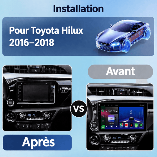 TOPTAKTILToyota Hilux |2016 - 2018| Android 15 autoradio | Apple CarPlay | Android Auto