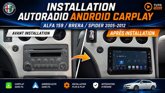 Step-by-Step Android CarPlay Head Unit Installation for Alfa Romeo 159 / Brera / Spider (2005–2012)