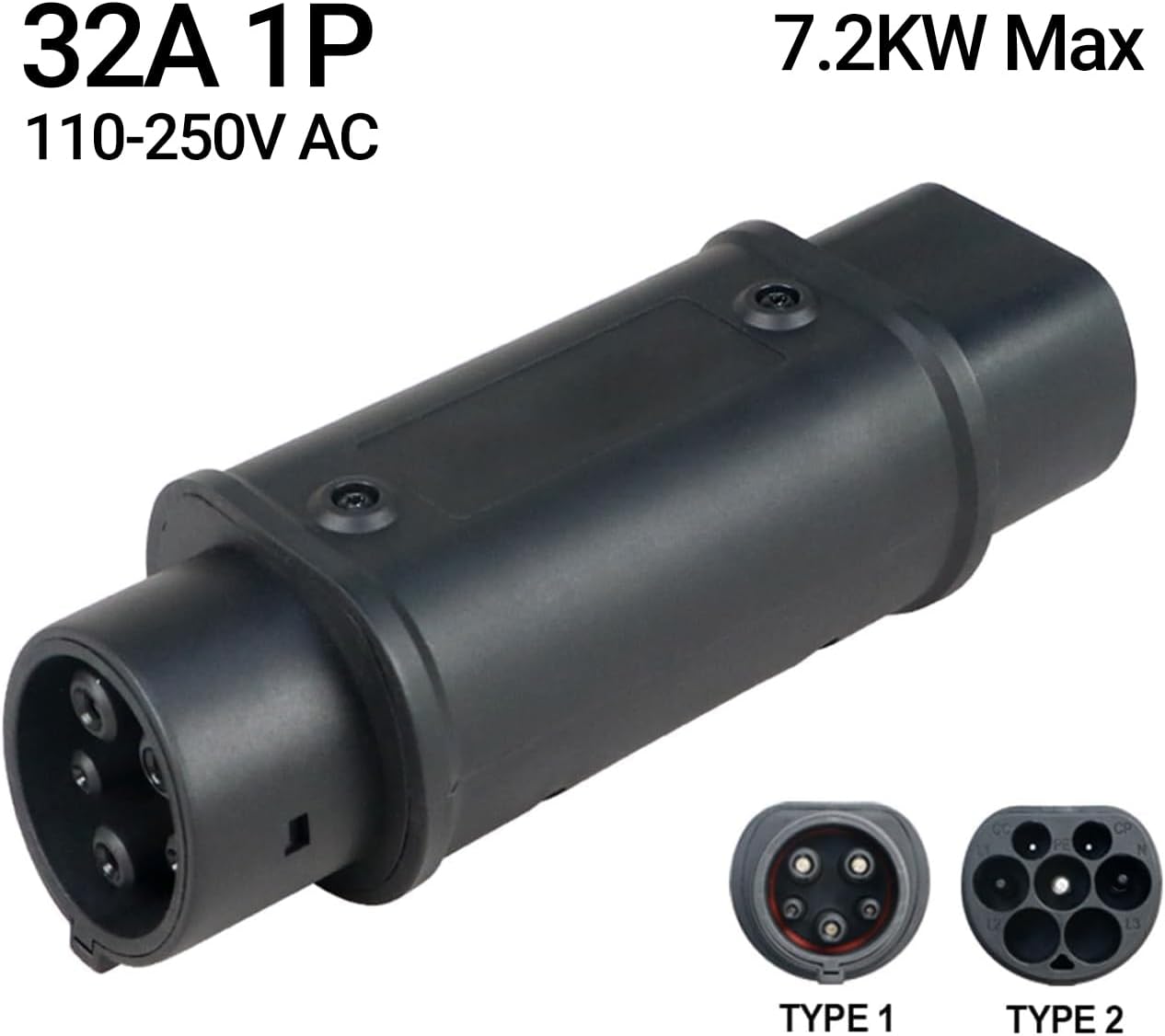 Charging Adapter Type 2 to Type 1 J1772 – 32A