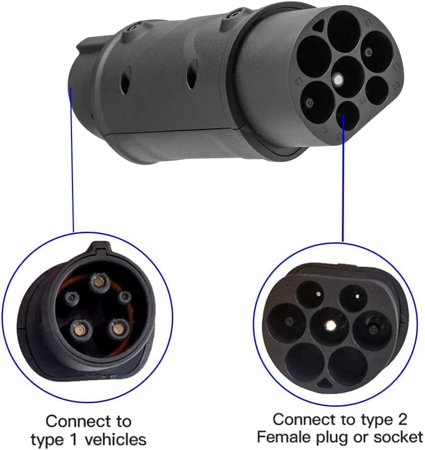 Charging Adapter Type 2 to Type 1 J1772 – 32A
