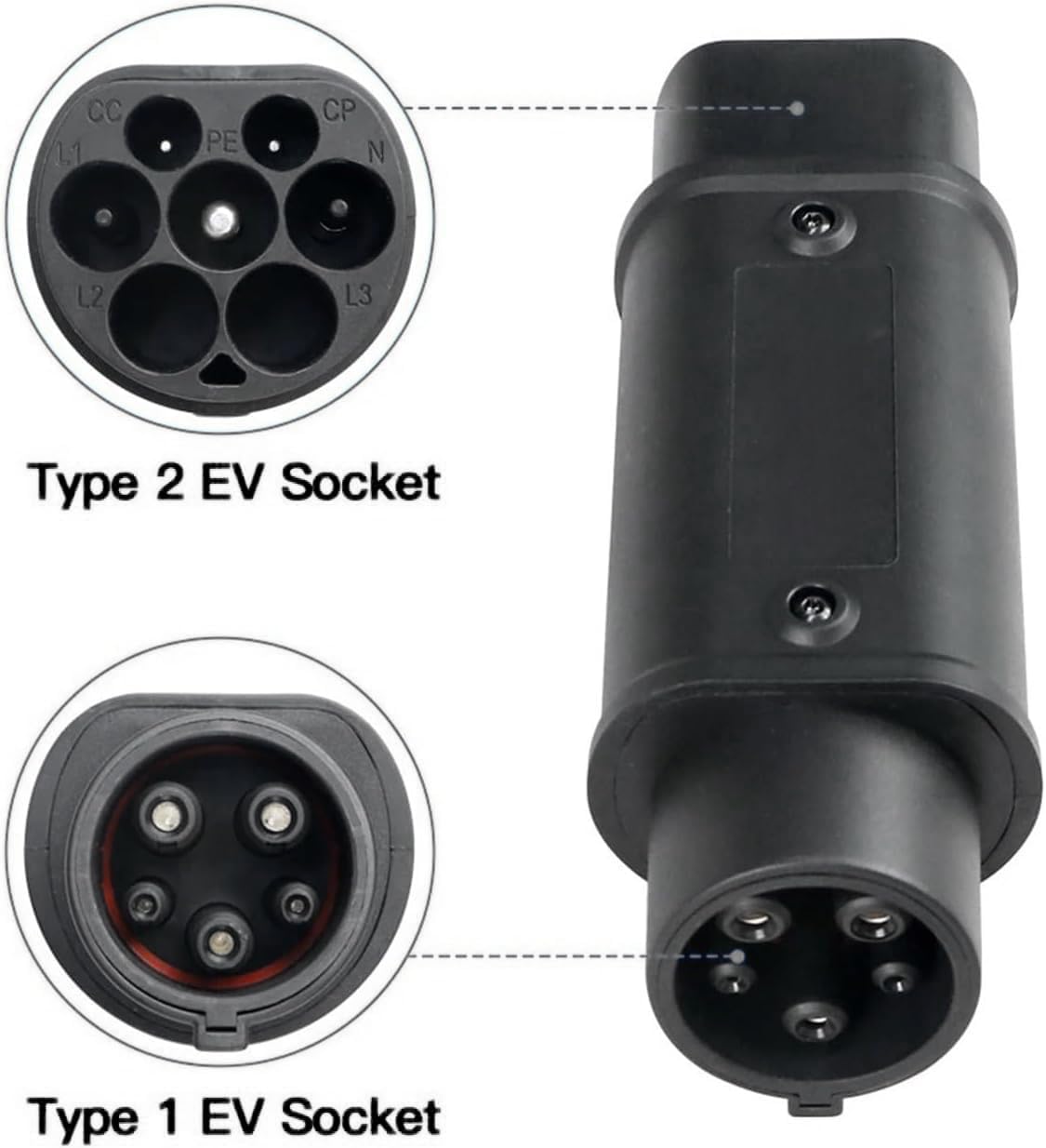 Charging Adapter Type 2 to Type 1 J1772 – 32A