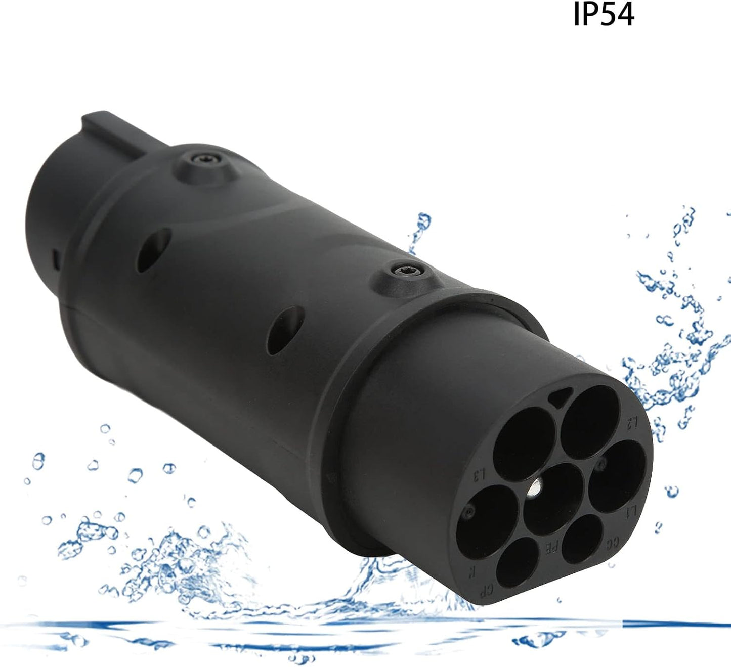 Typ-2-auf-Typ-1-EV-Ladeadapter, EVSE-Stecker 16A/32A 230V 7.2kW, IP54 und UL94 V-0 Flammhemmend