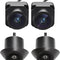 BY-J 360-Degree Panoramic Camera System for Android 3D 1080P Excellent Night Vision Parking Assist Kit with Mounting Accessories and Video Cables (360 Camera-1080P)