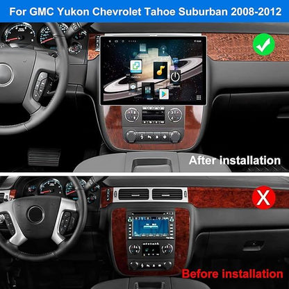 Head Unit 13 Zoll Chevrolet Tahoe Suburban GMC Yukon 2008-2012 - QLED GPS Dual-Kamera 6+128 GB
