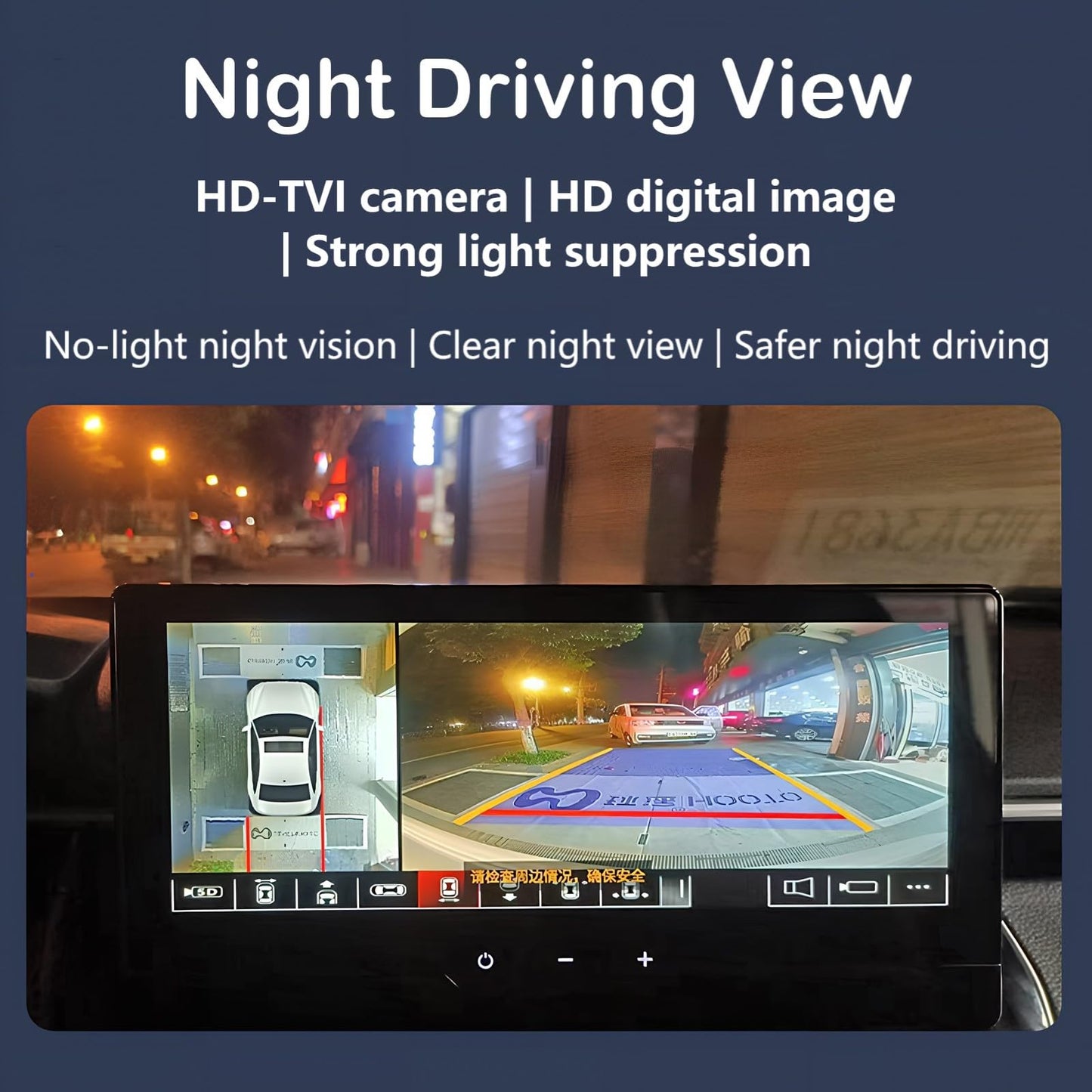 BY-J 360-Degree Panoramic Camera System for Android 3D 1080P Excellent Night Vision Parking Assist Kit with Mounting Accessories and Video Cables (360 Camera-1080P)