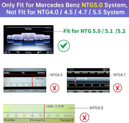 Set voor Retrofit CarPlay & Android Auto Draadloos voor Mercedes-Benz S-Klasse W222 (2014-2020, NTG5.0)