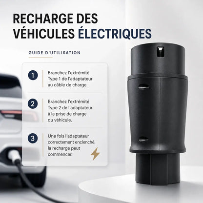 Adapter Type 1 J1772 naar Type 2 – 32A