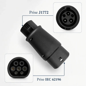 Adapter Type 1 J1772 naar Type 2 – 32A