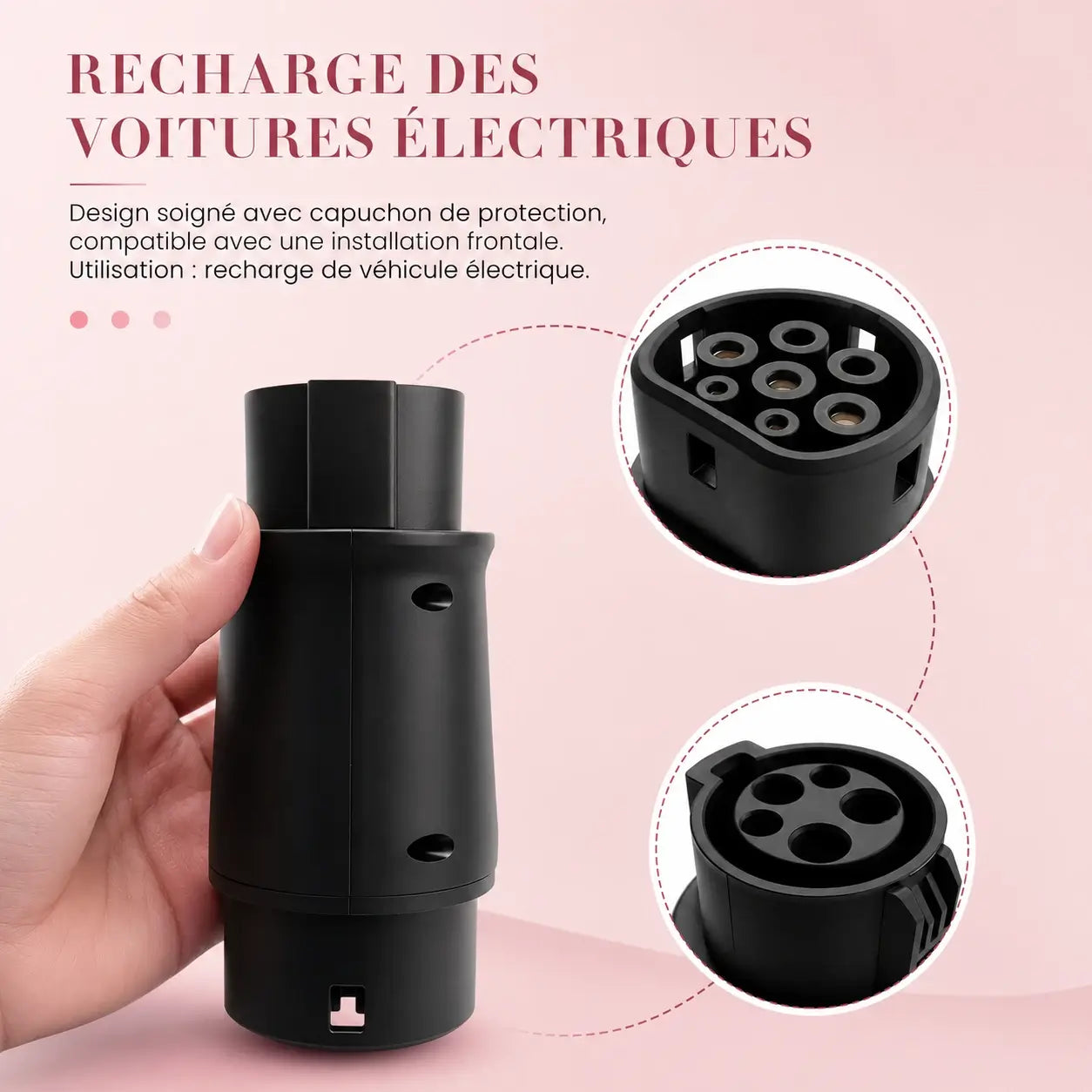 Adapter Type 1 J1772 naar Type 2 – 32A