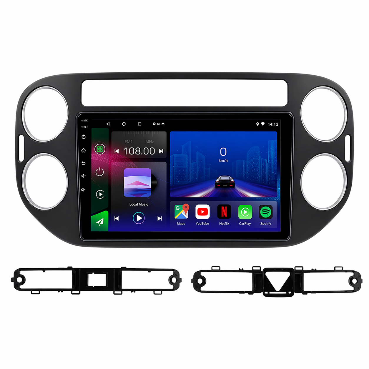 Volkswagen Tiguan | 2006-2015 | Head Unit Android 15 | Carplay en Android Auto