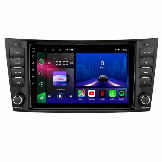 Mercedes E-Klasse W211 2002-2008 | Hoofdeenheid | Android 15 | Touchscreen | CarPlay | Bluetooth | GPS