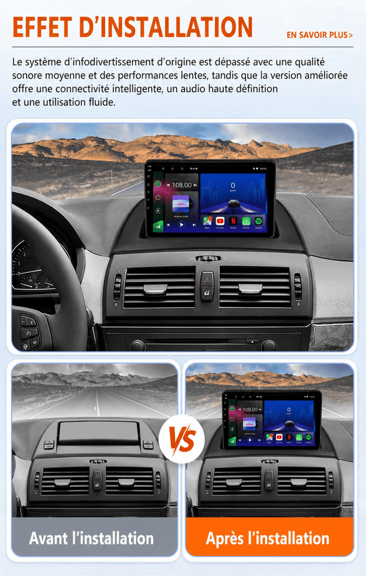 BMW X3 | E83 | 2003 - 2010 | Android 15 Head Unit | Apple CarPlay | Android Auto