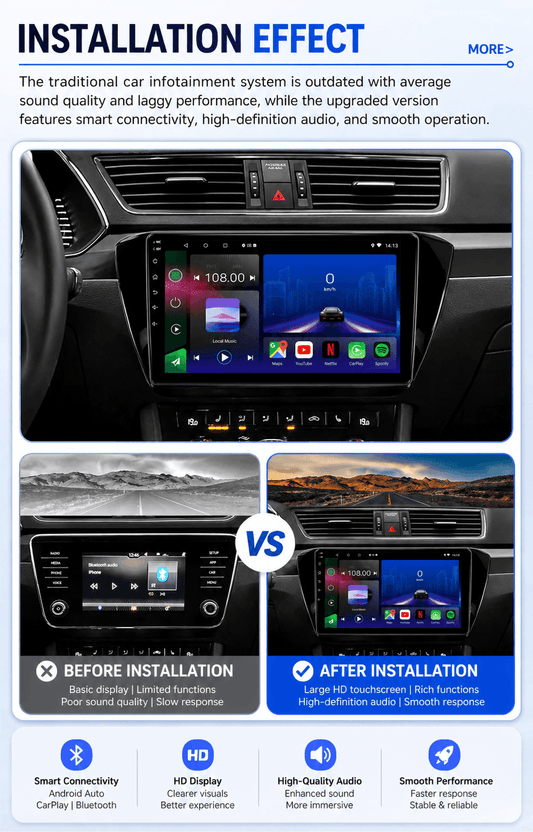 Skoda Superb | 2015-2020 | Android 15 Head Unit | Apple CarPlay | Android Auto