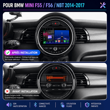 Mini | 2014-2019 | F55 F56| Android 15 Head Unit | Apple CarPlay | Android Auto