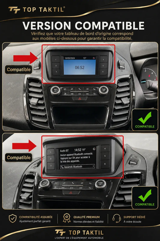 Ford Transit Connect, Ford Tourneo | 2018-2020 | Android 15 Head Unit | Apple CarPlay | Android Auto