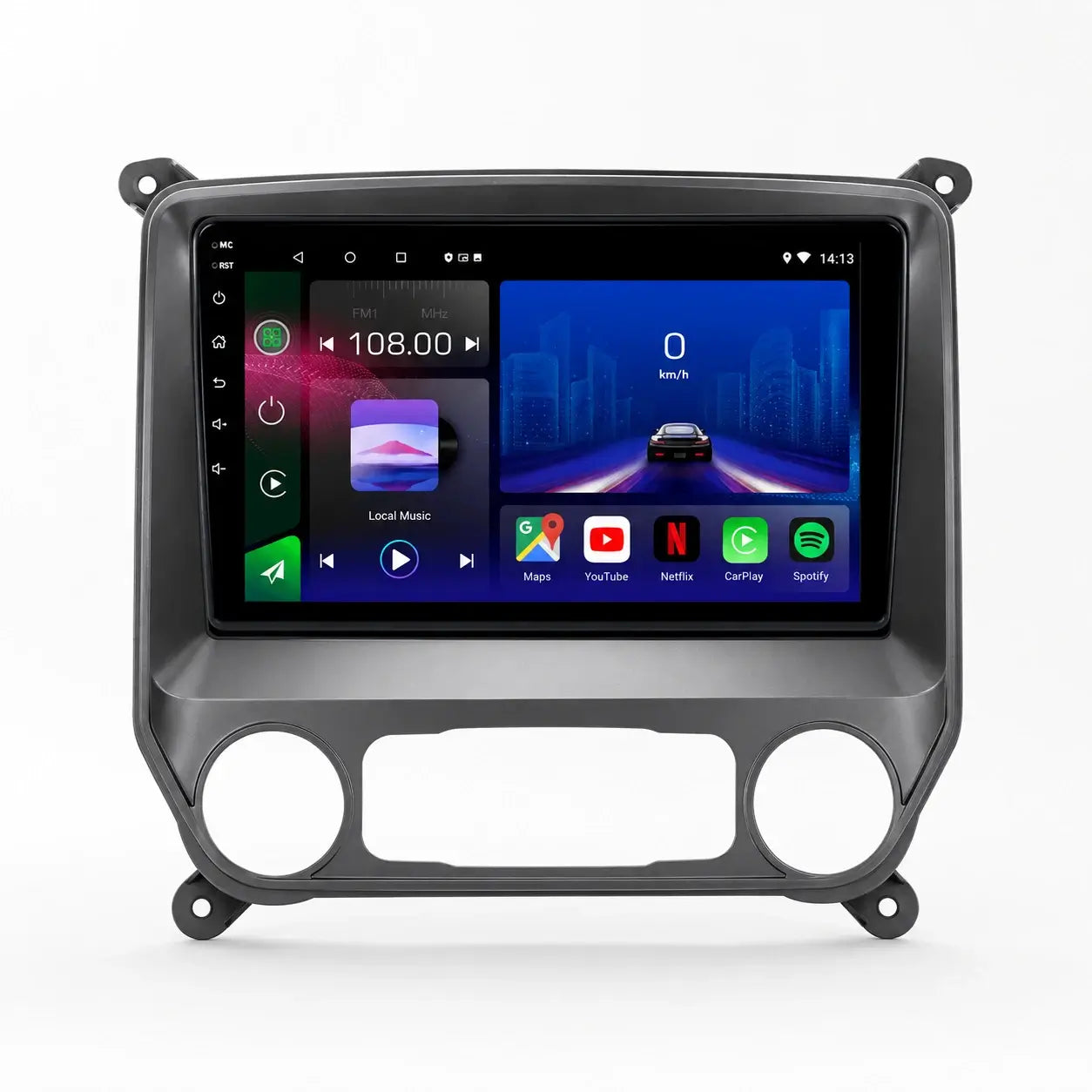 Head Unit Chevrolet Silverado/GMC Sierra (2014-2018) | 10.1" Touchscreen, Wireless CarPlay/Android Auto, Bluetooth 5.4, WiFi 6, GPS