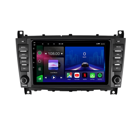 Mercedes Benz C Klasse W209 2005 2006 | Head Unit | Android 15 | Touchscreen | CarPlay | Bluetooth | GPS