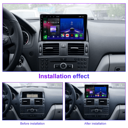 Mercedes | C Klasse | W204 S204 | 2006-2011 | Android 15 Hoofdeenheid | Apple CarPlay | Android Auto