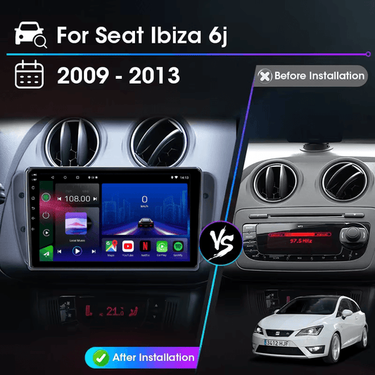 Seat Ibiza | 2009-2014 | Android 15 Head Unit | Apple CarPlay | Android Auto