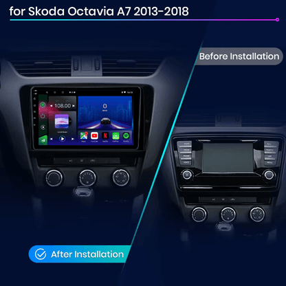 Skoda | Octavia MK3 | Rapid | 2013-2019 | Android 15 Head Unit | Apple CarPlay | Android Auto