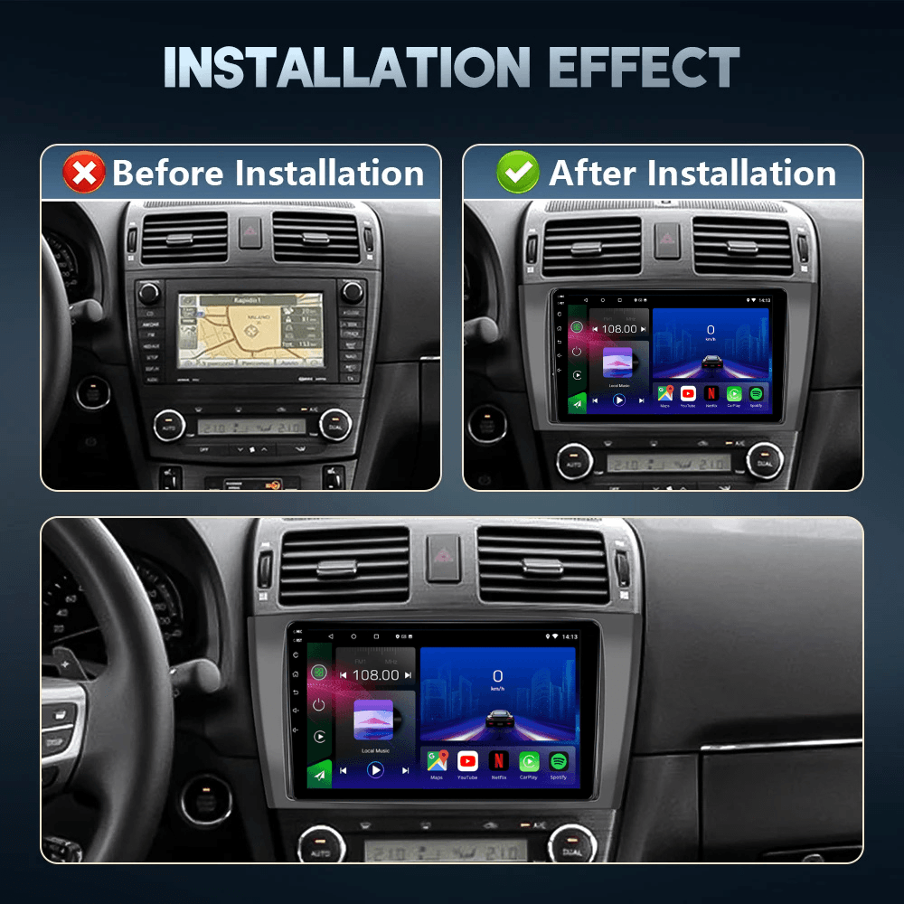 Toyota Avensis | 2009-2015 | Android 13 Head Unit | Apple CarPlay | Android Auto