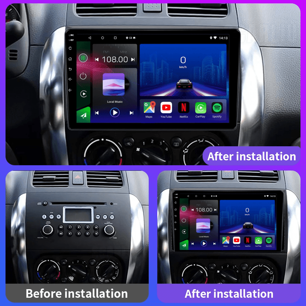 Suzuki SX4 | 2006-2015 | Android 15 Head Unit | Apple CarPlay | Android Auto