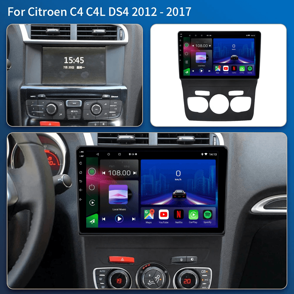 Citroen C4 | C-Quatre | C-Triunfo | 2015-2018 | Android 15 Head Unit | Apple CarPlay | Android Auto
