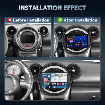 Mini | 2011-2013 | R56 R60 R51 | Android 15 Hoofdeenheid | Apple CarPlay | Android Auto