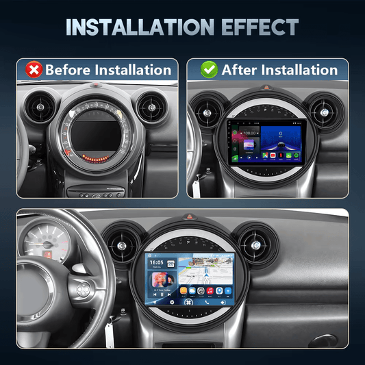 Mini | 2011-2013 | R56 R60 R51 | Android 15 Head Unit | Apple CarPlay | Android Auto